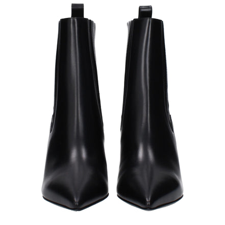 Bottines Valentino Garavani en cuir noir