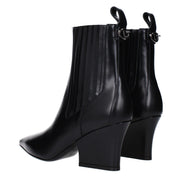 Bottines Valentino Garavani en cuir noir