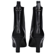 Bottines Valentino Garavani en cuir noir