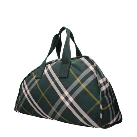 Bagaglio e accessori da viaggio in tessuto verde Burberry