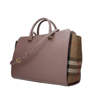 Borsa a mano Burberry in pelle grigia