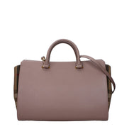 Borsa a mano Burberry in pelle grigia