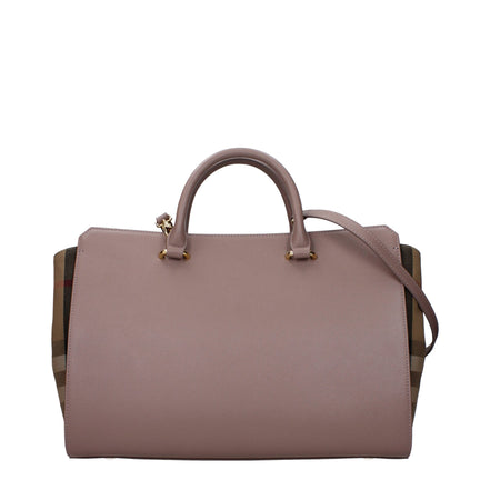 Borsa a mano Burberry in pelle grigia