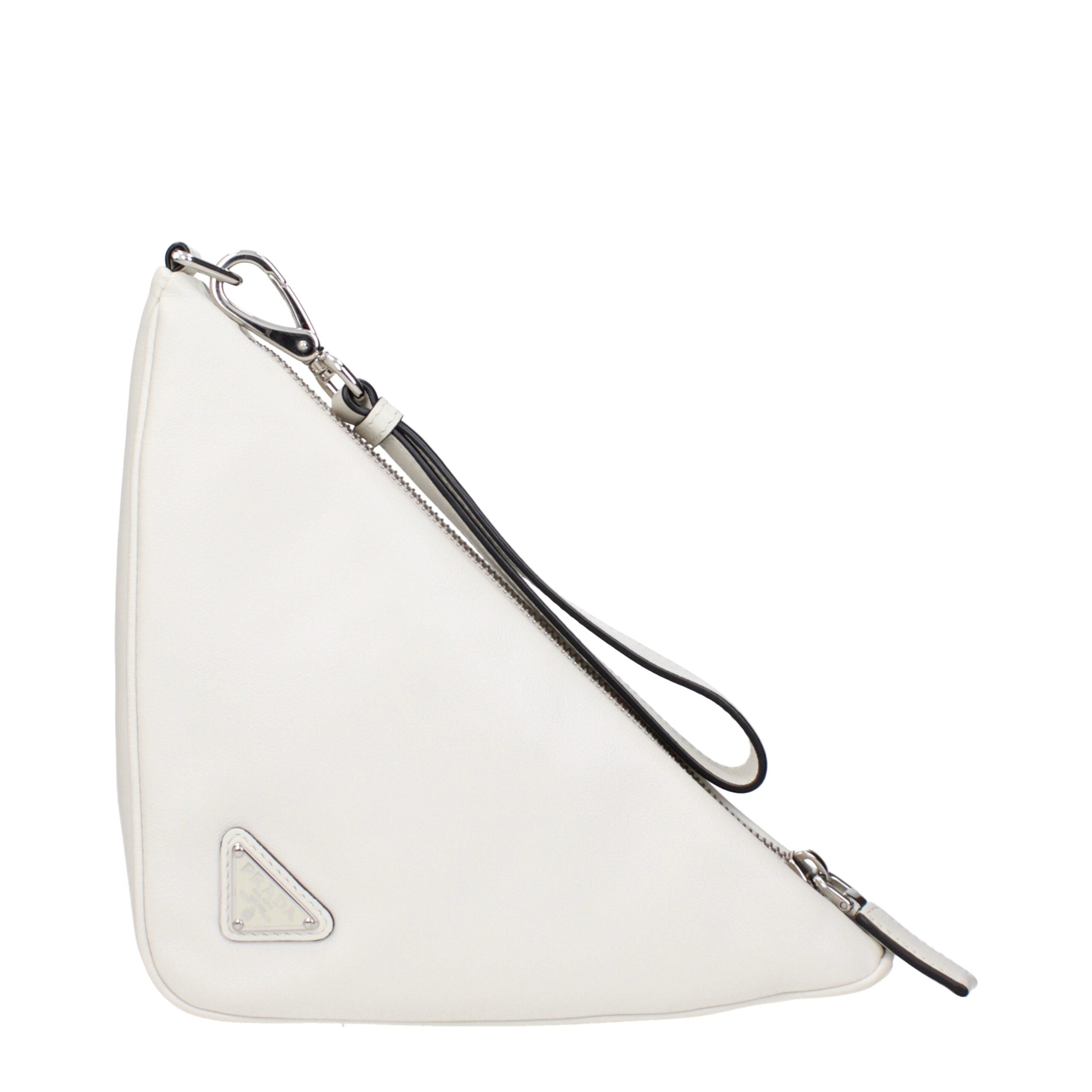 Pochette en cuir bleu Prada