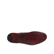 Bottes mi-mollet Chelsea Dolce & Gabbana en cuir marron