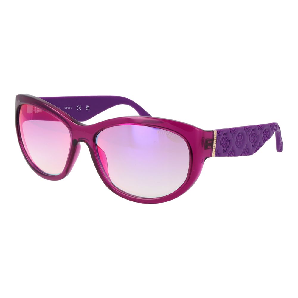 Occhiali da sole Guess in plastica viola