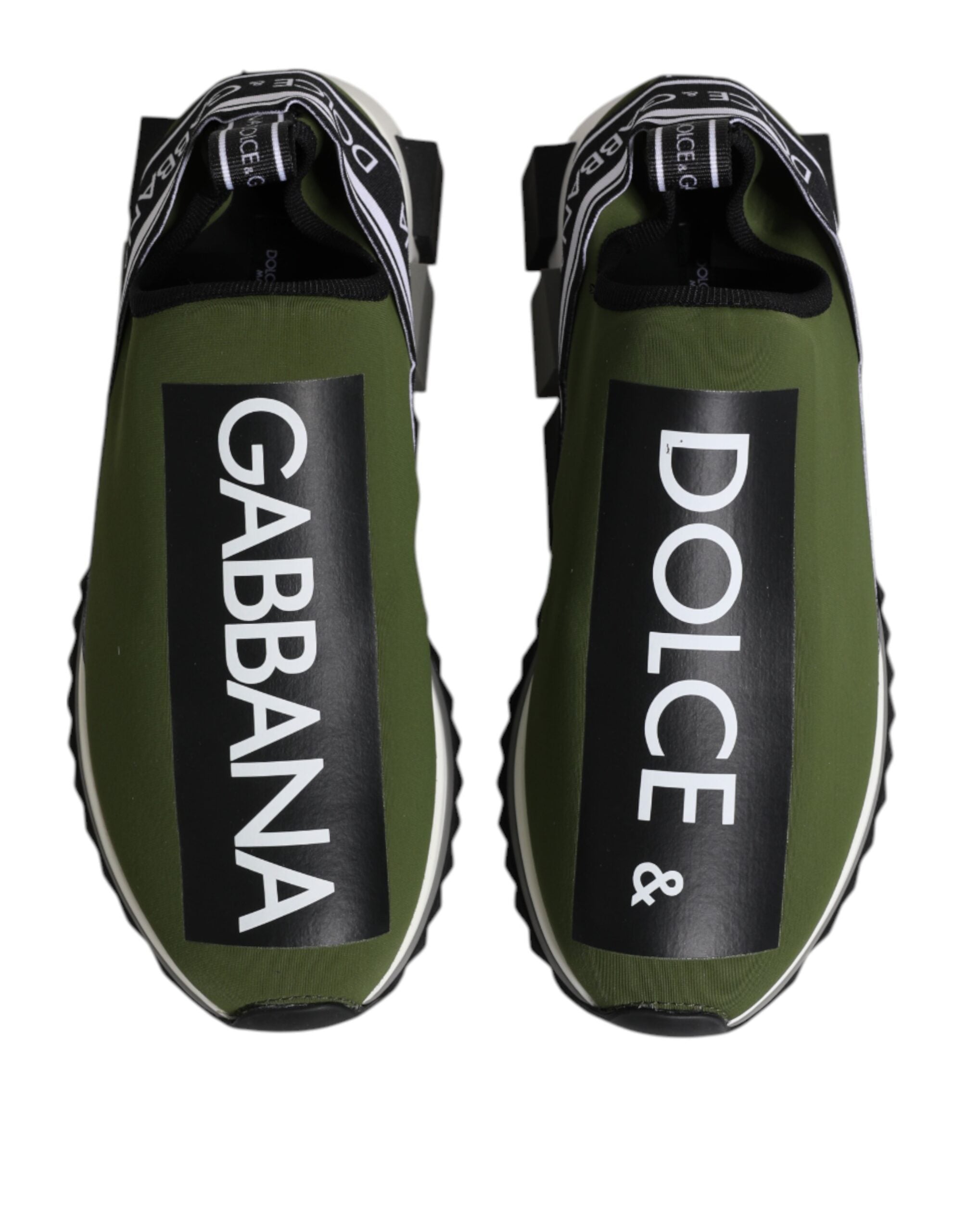 Dolce & Gabbana Green Logo Low Top Sorrento Sneakers