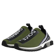Dolce & Gabbana Green Logo Low Top Sorrento Sneakers
