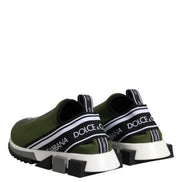 Dolce & Gabbana Green Logo Low Top Sorrento Sneakers