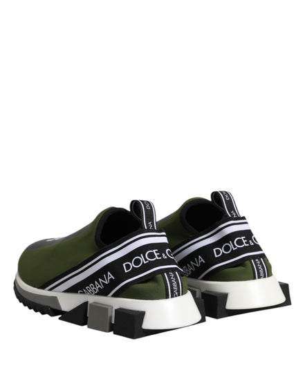 Dolce & Gabbana Green Logo Low Top Sorrento Sneakers