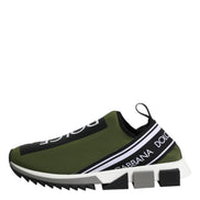 Dolce & Gabbana Green Logo Low Top Sorrento Sneakers
