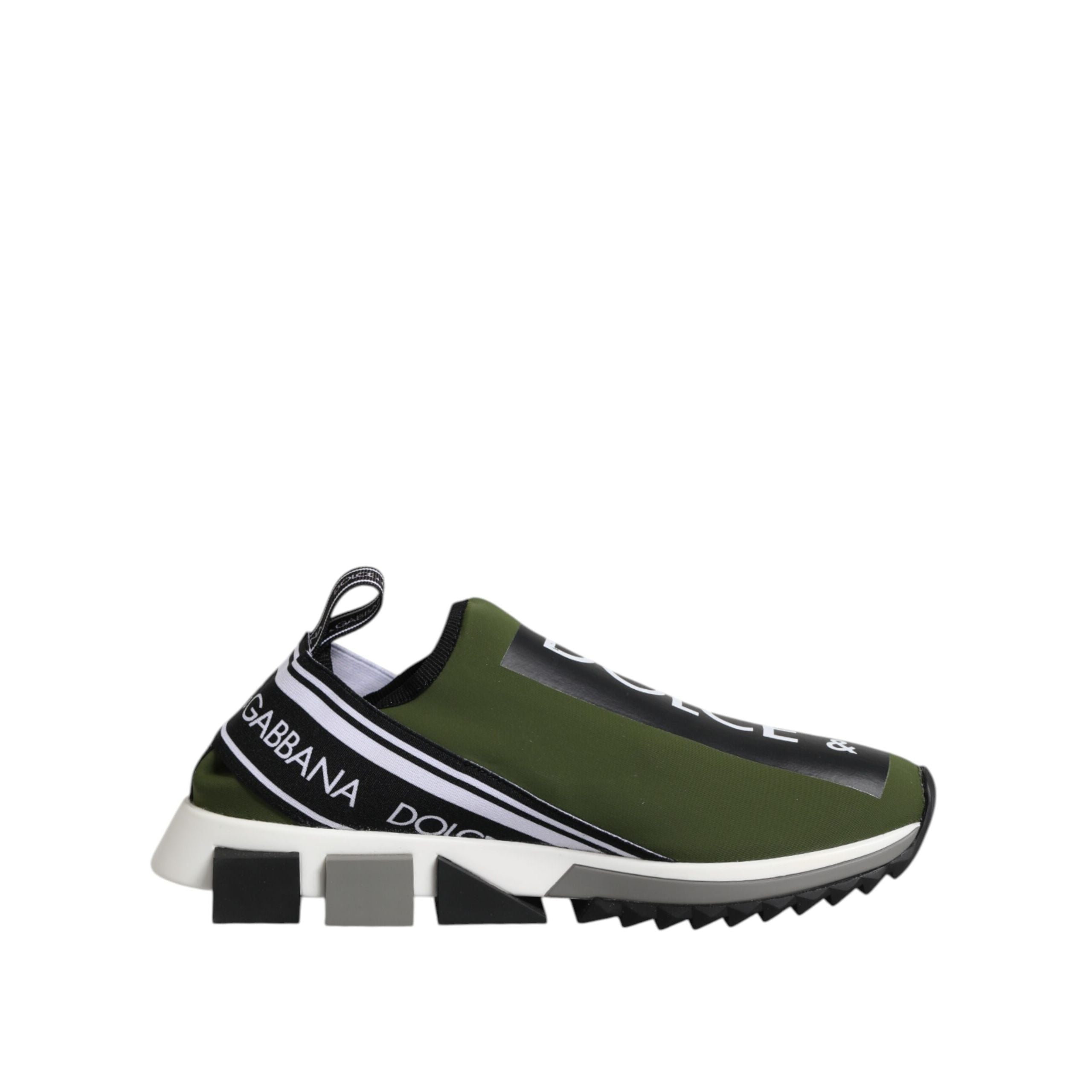 Dolce & Gabbana Green Logo Low Top Sorrento Sneakers