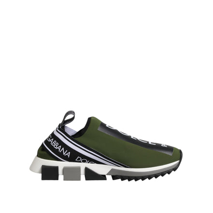 Dolce & Gabbana Green Logo Low Top Sorrento Sneakers
