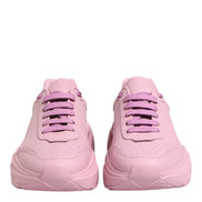 Dolce & Gabbana Pink Leather Daymaster Low Top Sneakers Shoes