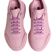 Dolce & Gabbana Pink Leather Daymaster Low Top Sneakers Shoes
