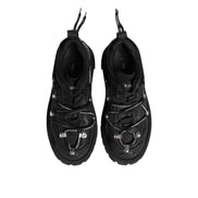 Dolce & Gabbana Black Low Top Lace Up Trekking Sneakers