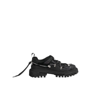 Dolce & Gabbana Black Low Top Lace Up Trekking Sneakers