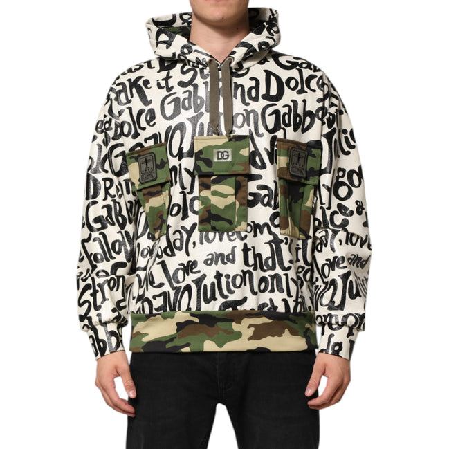 Sweat-shirt à capuche DGMania multicolore Dolce & Gabbana