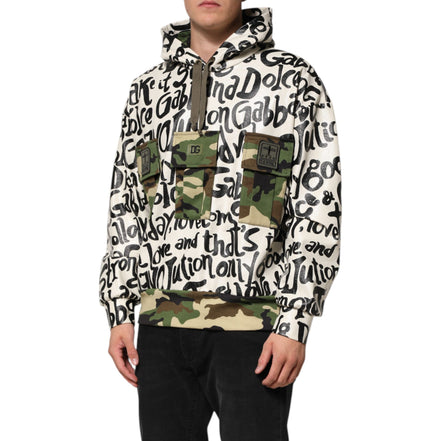 Sweat-shirt à capuche DGMania multicolore Dolce & Gabbana