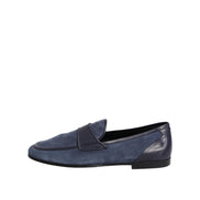 Chaussures mocassins en daim bleu Dolce & Gabbana