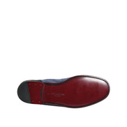 Chaussures mocassins en daim bleu Dolce & Gabbana