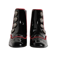 Dolce & Gabbana Black Jackie Buttoned Chelsea Boots