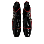 Dolce & Gabbana Black Jackie Buttoned Chelsea Boots