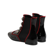 Dolce & Gabbana Black Jackie Buttoned Chelsea Boots