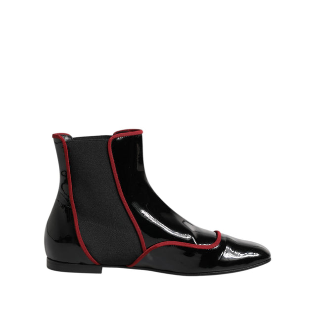 Dolce & Gabbana Black Jackie Buttoned Chelsea Boots