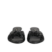 Dolce & Gabbana Sandali con Tacchi e Fascette in Pelle Nera