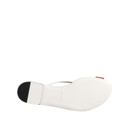 Dolce & Gabbana Red White Keira Flower Leather Sandals