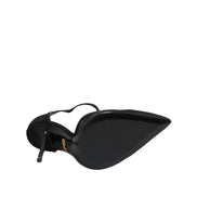 Dolce & Gabbana Scarpe con tacco alto a stiletto con cinturino a T in rete nera