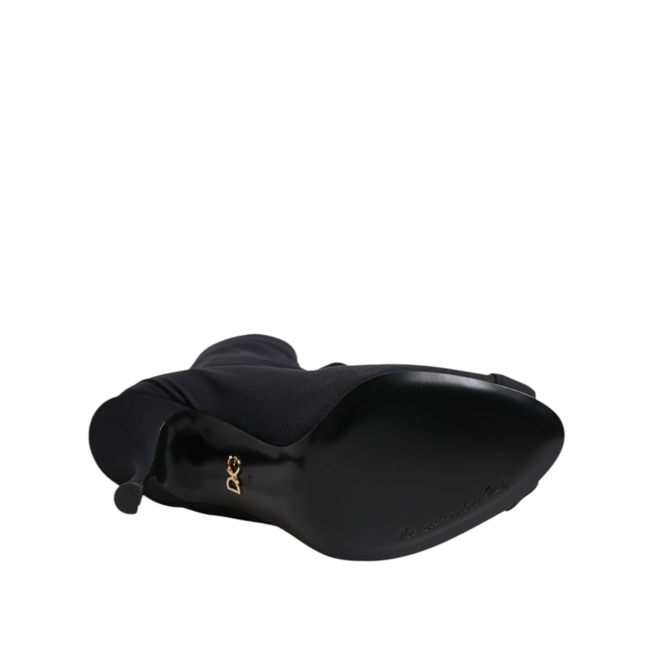 Dolce & Gabbana Escarpins Noirs Lacés Bottes Chaussures