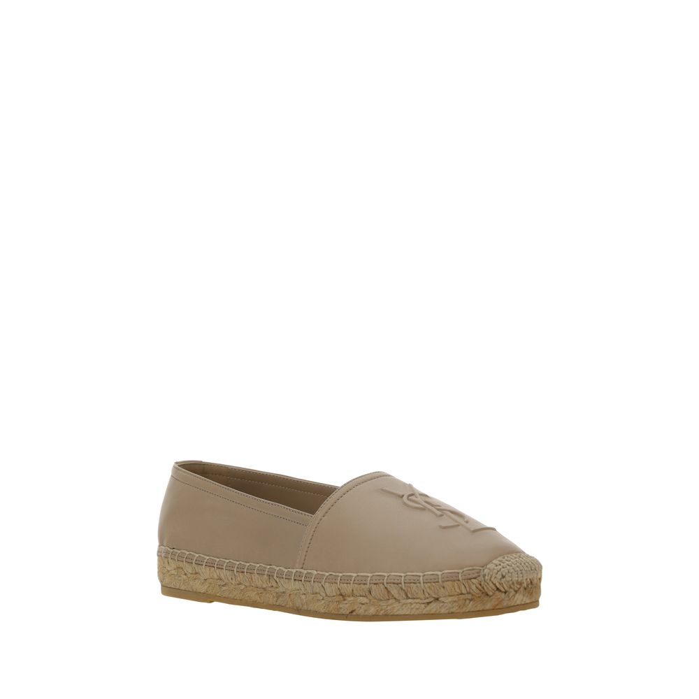 Espadrillas Saint Laurent Beige in agnello Ovis Aries