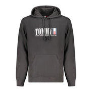 Felpa da uomo Tommy Hilfiger in cotone nero