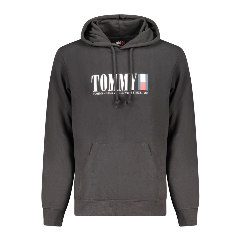 Felpa da uomo Tommy Hilfiger in cotone nero
