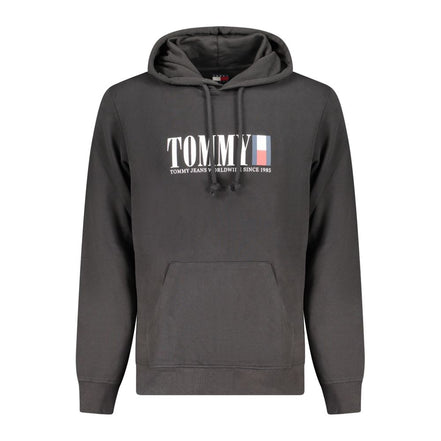 Felpa da uomo Tommy Hilfiger in cotone nero