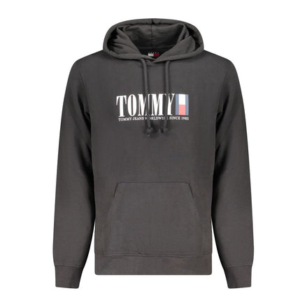 Felpa da uomo Tommy Hilfiger in cotone nero
