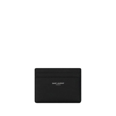 Saint Laurent Black Calf Leather Wallet