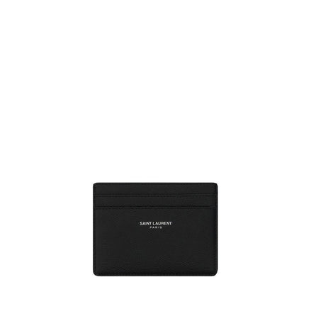 Saint Laurent Black Calf Leather Wallet