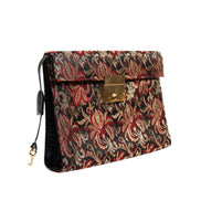 Borsa Portadocumenti Dolce & Gabbana Multicolor Jacquard Floreale