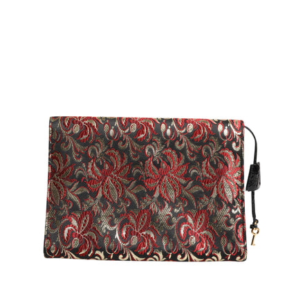 Borsa Portadocumenti Dolce & Gabbana Multicolor Jacquard Floreale