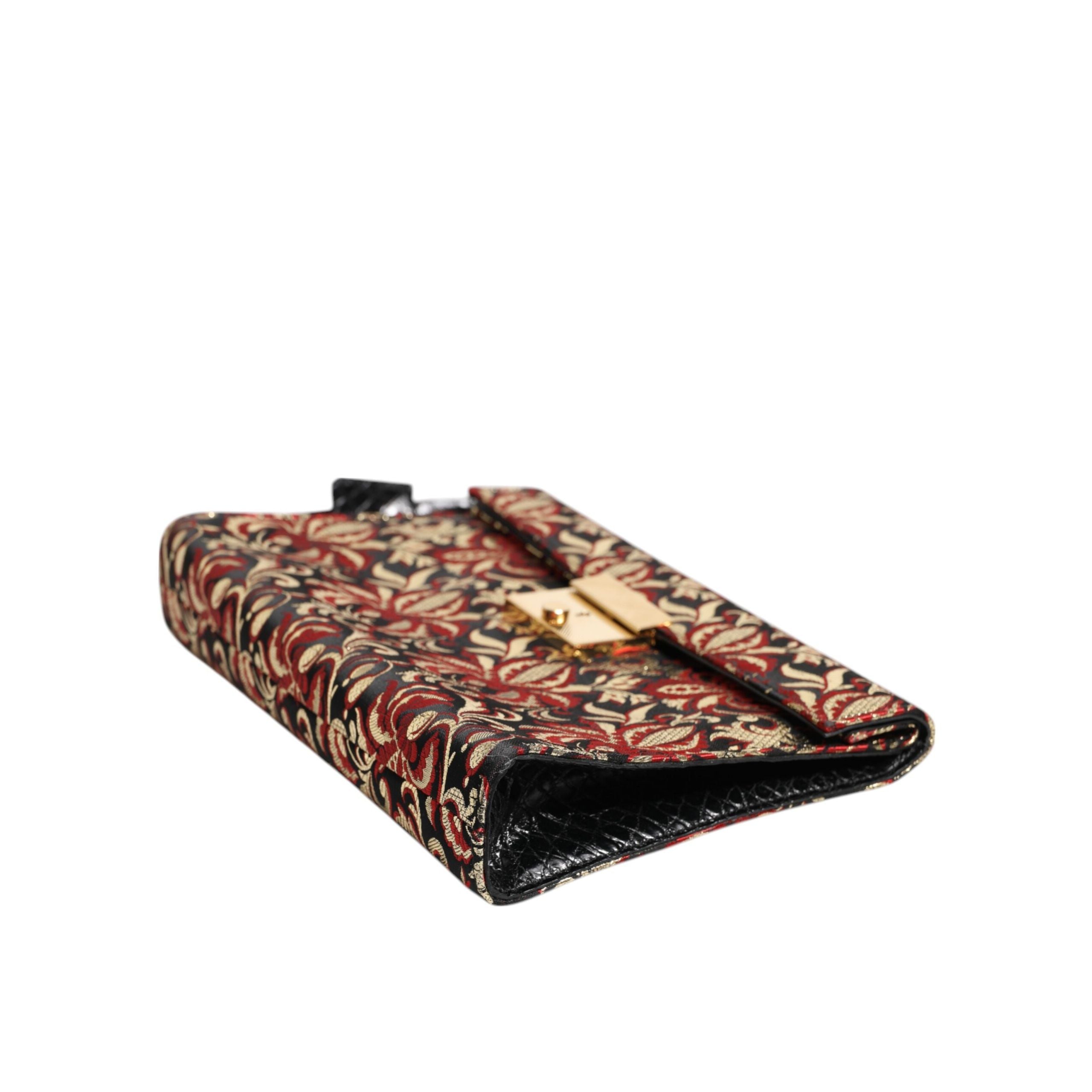 Borsa Portadocumenti Dolce & Gabbana Multicolor Jacquard Floreale