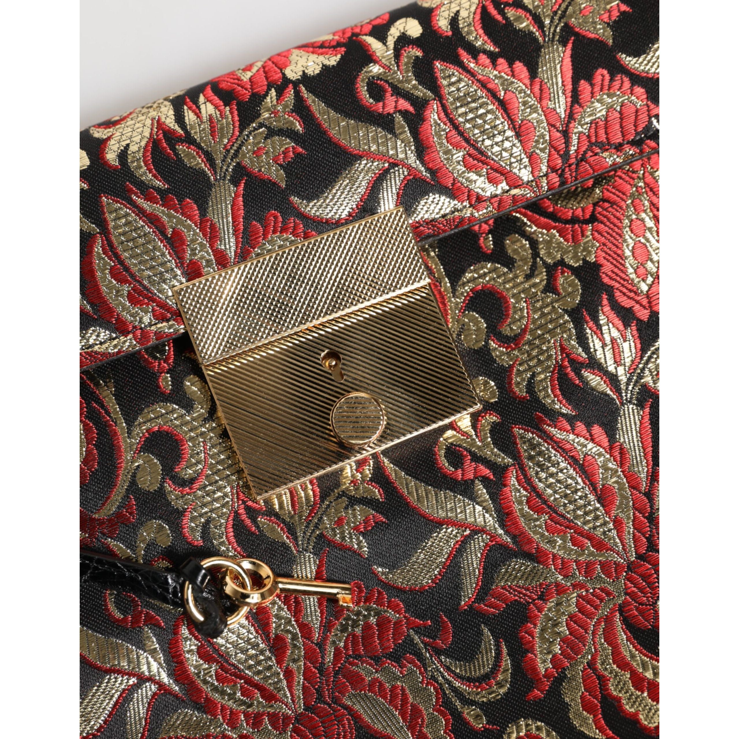 Borsa Portadocumenti Dolce & Gabbana Multicolor Jacquard Floreale