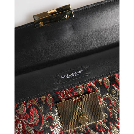 Borsa Portadocumenti Dolce & Gabbana Multicolor Jacquard Floreale