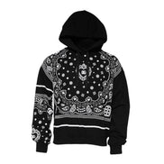 Dolce & Gabbana Black Bandana Hooded Sweatshirt