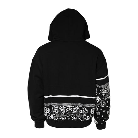 Dolce & Gabbana Black Bandana Hooded Sweatshirt