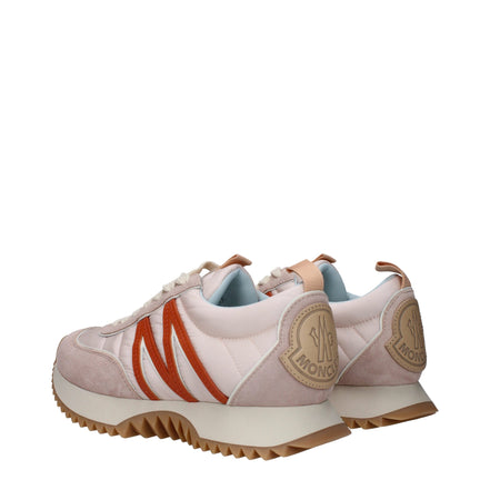 Moncler Pink Fabric Chunky Sneakers