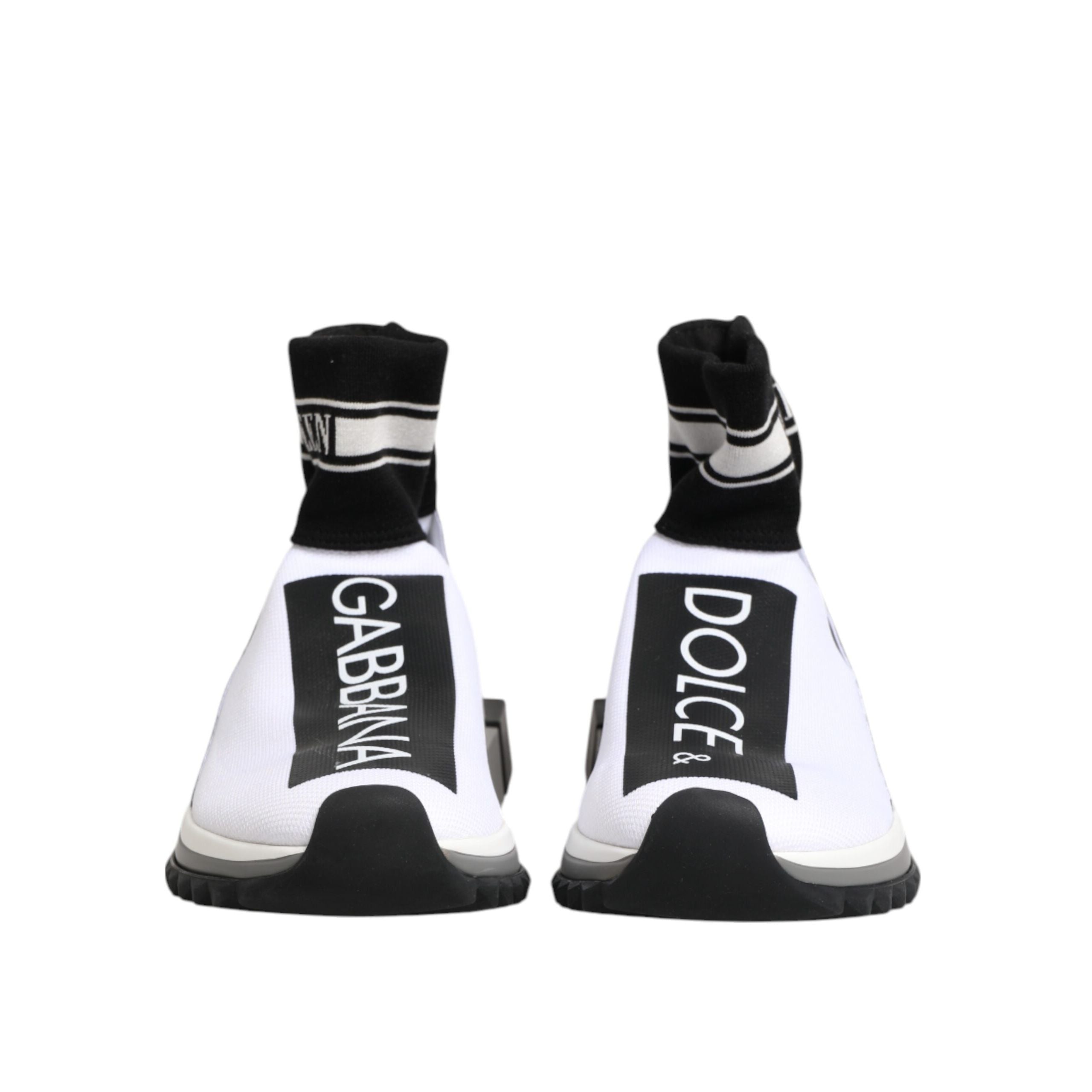 Scarpe da ginnastica Dolce & Gabbana Sorrento Socks bianche e nere