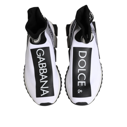 Scarpe da ginnastica Dolce & Gabbana Sorrento Socks bianche e nere
